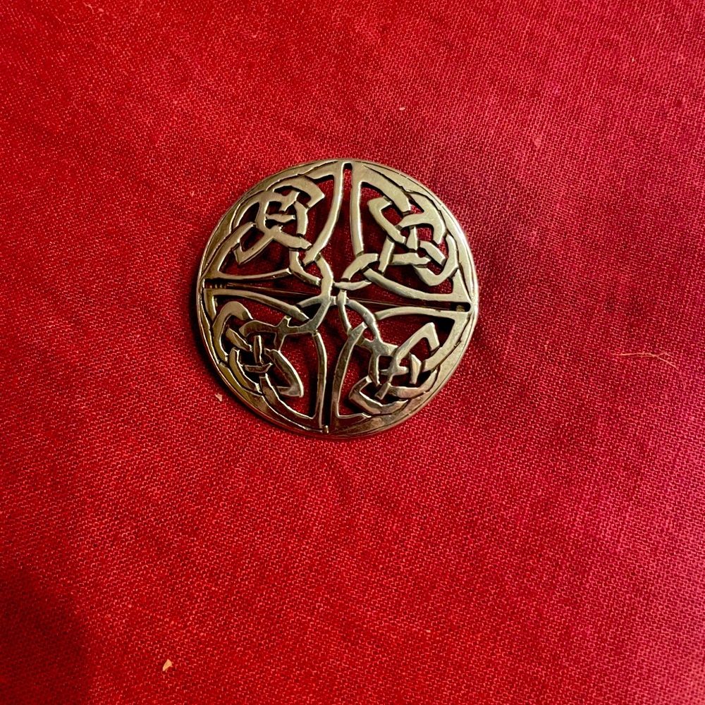 Celtic pin sterling silver